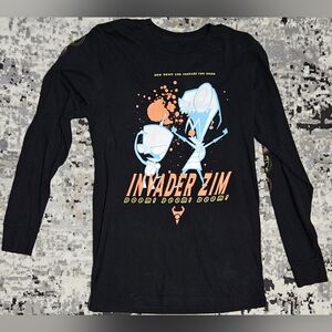 Vintage Invader Zim and Gir Doom Long Sleeve Nickelodeon Shirt - Small (Y2K)